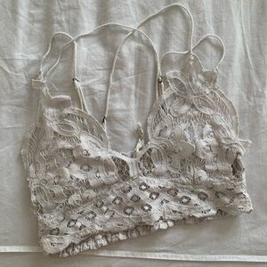 Free People One Adella White Bralette